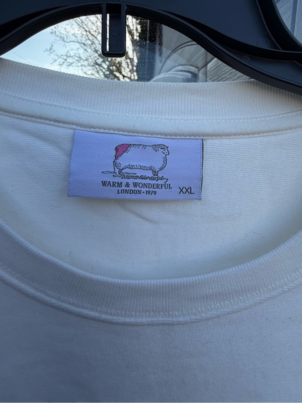 W&W Sheep White Crew Neck Sweater — image 2 of 2